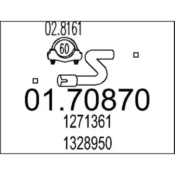 Výfuková trubka MTS Výfuková trubka MTS 01.70870