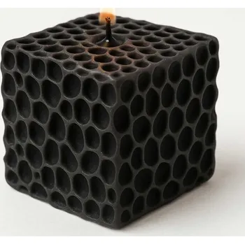 Svíčka Vonná svíčka Zajímavý patvar | 90 g | Svíčkománie3D | Barva: Černá