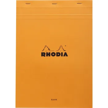 Blok Rhodia Basics, Poznámkový blok A4, 80 listů, čistý, oranžový