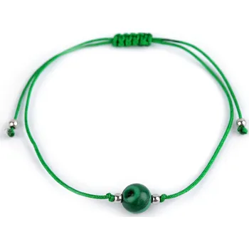 Náramek Náramek shamballa s imitací minerálu, malé, 3 zelená