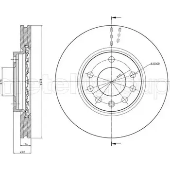 Brzdový kotouč METELLI Brzdový kotouč - 278 mm MT 23-0877