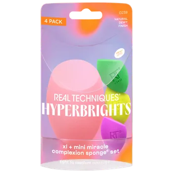 Houbička na make-up Real Techniques sada: houbička na líčení XL, 1 ks + mini houbičky na líčení, 3 ks