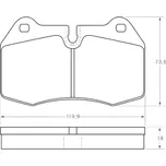 Starline Sada brzdových destiček BD S351