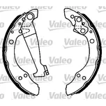 VALEO Sada brzdových čelistí VA 562051