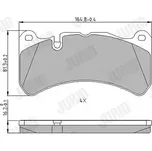 JURID Sada brzdových destiček JRD 573799J