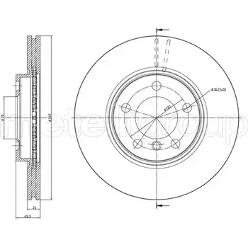 Auto-moto METELLI Brzdový kotouč - 307 mm MT 23-1380C