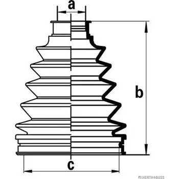 Manžeta ke kolu Sada měchů, hnací hřídel HERTH+BUSS JAKOPARTS J2862012