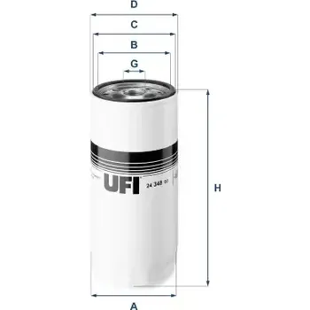 Filtr do auta UFI Palivový filtr UFI 24.348.00