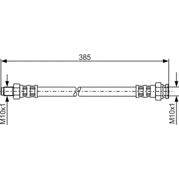 Brzdová hadice BOSCH Brzdová hadice - 385 mm BO 1987481018