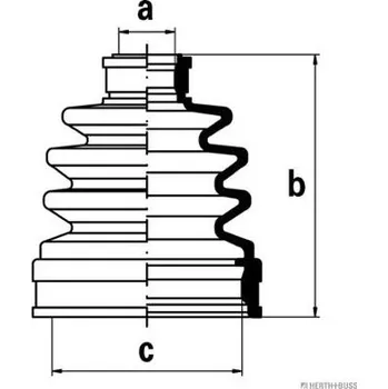 Manžeta ke kolu Sada měchů, hnací hřídel HERTH+BUSS JAKOPARTS J2888002