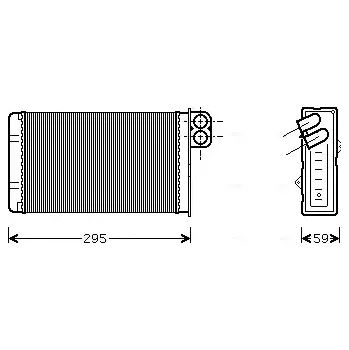 Výměník tepla AVA QUALITY COOLING Výměník tepla - vnitřní vytápění AVA PEA6240