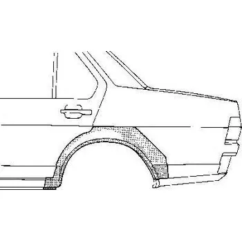 Blatník karosérie VAN WEZEL Boční stěna VAW 2728147