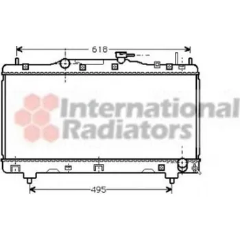 Chladič motoru VAN WEZEL Chladič vody VAW 53002257