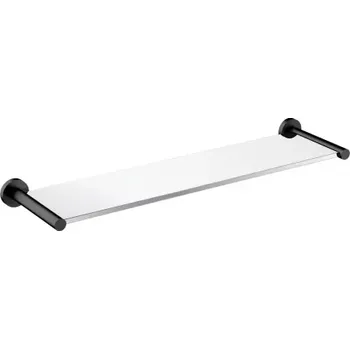 Držák na ručník OMNIRES - MODERN PROJECT skleněná police, grafit MP60930GR
