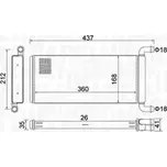 MAGNETI MARELLI Výměník tepla vnitřního vytápění MAG 350218451000