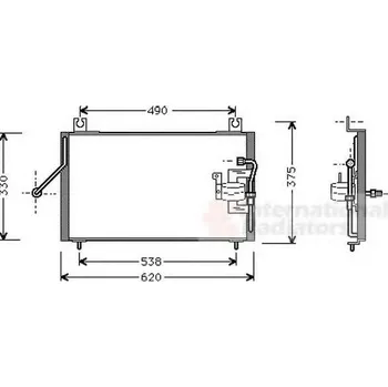 Klimatizace automobilu VAN WEZEL Kondenzátor - klimatizace VAW 83005003