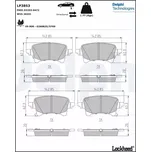 DELPHI Sada brzdových destiček DF LP3853