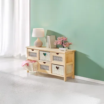 Komoda Die moderne Hausfrau Romantik 828059 Dřevěná komoda L