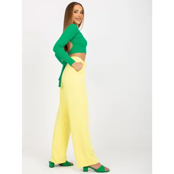 Dámské kalhoty Kalhoty TO SP 18155.21P jasně žlutá 40