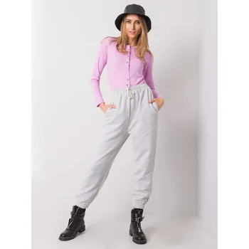 Tepláky TW DR G 080.17 světle šedá M