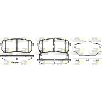 Brzdová destička ROADHOUSE Sada brzdových destiček RDH 21288.02