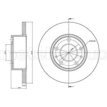 Brzdový kotouč METELLI Brzdový kotouč - 276 mm MT 23-0779
