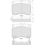 Starline Sada brzdových destiček BD S219