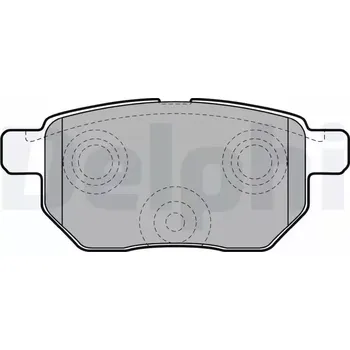 Brzdová destička DELPHI Sada brzdových destiček DF LP2105