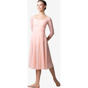 Body Lulli,Šaty na modernu s 3/4 rukávem LUB932, khaki XL