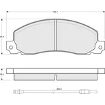 Starline Sada brzdových destiček BD S146