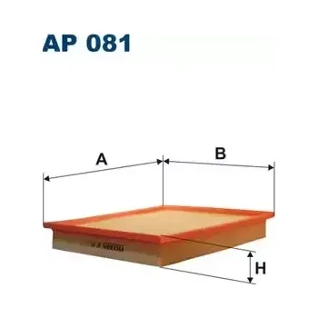 Filtr do auta FILTRON Vzduchový filtr FI AP081