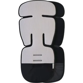 PINKIE Prodloužená podložka do kočárku Label Grey/Black