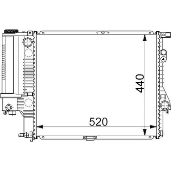 Motor automobilu Starline Chladič vody 14.15.502