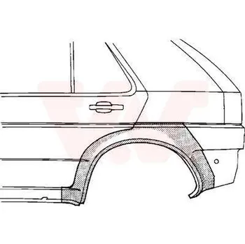 Blatník karosérie VAN WEZEL Boční stěna VAW 3314147