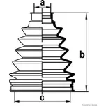 Sada měchů, hnací hřídel HERTH+BUSS JAKOPARTS J2862023