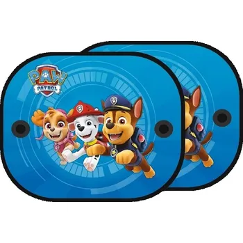 Stínítko do auta Sluneční clona do auta Tlapková patrola modrá 36,5 x 45 cm 2 ks