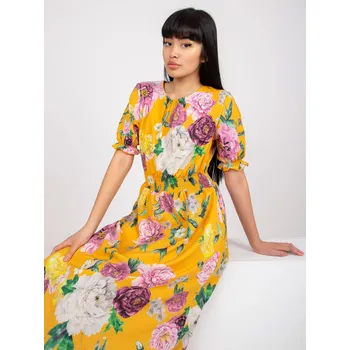 Dámské šaty Šaty LK SK 507564.36P tmavě žlutá 36