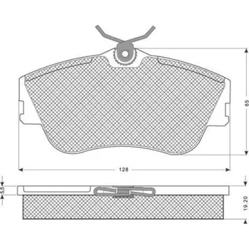 Brzdová destička Starline Sada brzdových destiček BD S074