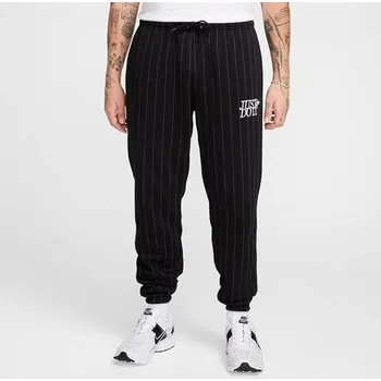 Pánské kalhoty Pánské Kalhoty NIKE M NK CLUB BB CUFF PANT JDI AOP HJ2214-010 – Černá S