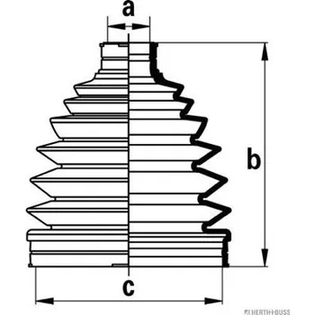 Manžeta ke kolu Sada měchů, hnací hřídel HERTH+BUSS JAKOPARTS J2863012