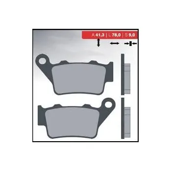Brzdová destička BRENTA brzdové destičky KH208 sintrované barva zlatá (FT 4088) (BRENTA brzdové destičky KH208 sintrované barva zlatá (FT 4088))