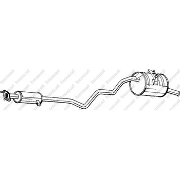 Tlumič výfuku BOSAL Zadní tlumič výfuku BS 288-055