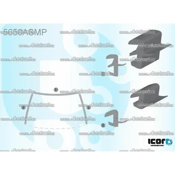 Autosklo PILKINGTON Bauset čelního okna - černý AS 5650ASMP