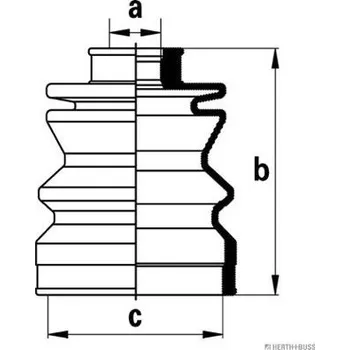 Manžeta ke kolu Sada měchů, hnací hřídel HERTH+BUSS JAKOPARTS J2868000