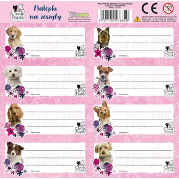 samolepka ARCH 8 KS NÁLEPKY NA SEŠITY PEJSCI DER NNZCFP Velikost: uni