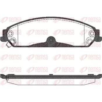 Brzdová destička REMSA Sada brzdových destiček RMS 1128.04