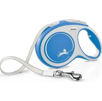 Vodítko pro psa Flexi New Comfort pásek, modrá Provedení: M: délka 5 m, do 25 kg