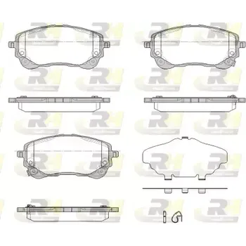 Brzdová destička ROADHOUSE Sada brzdových destiček RDH 21858.02