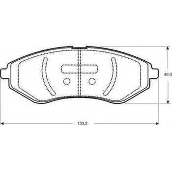 Brzdová destička Starline Brzdové destičky, sada BD S844P