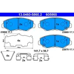 ATE Sada brzdových destiček AT 605860